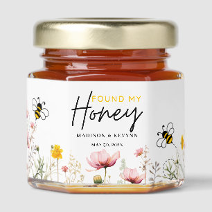 Wildflower Found My Honey Wedding Jar Favors