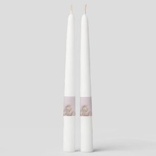 Wildflower funeral memorial taper candle