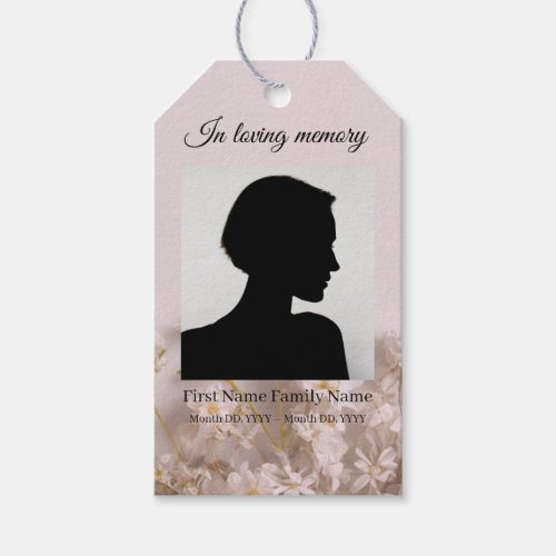 Wildflower funeral ribbon labels