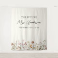 Wildflower Future Mrs. Photo Booth Backdrop | Zazzle