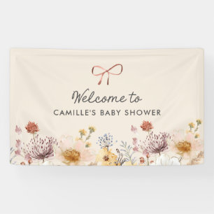 Wildflower Garden Baby Shower Banner