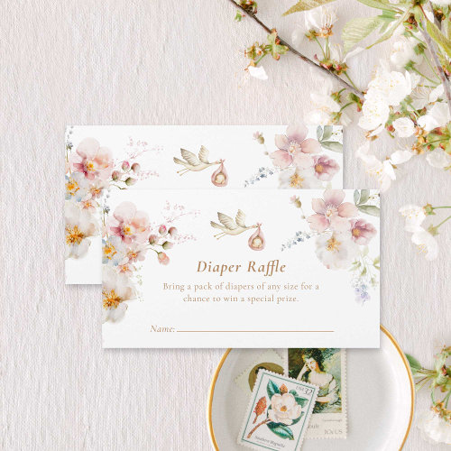 Wildflower Garden Baby Shower Diaper Raffle