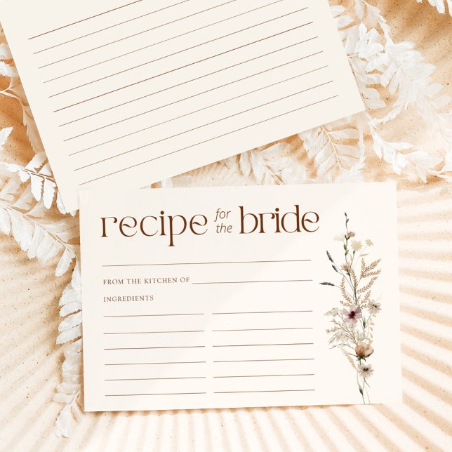 Wildflower Garden Blooms Advice for the Bride Enclosure Card (Creator Uploaded)