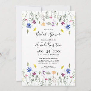Wildflower Garden Bridal Shower Invitation
