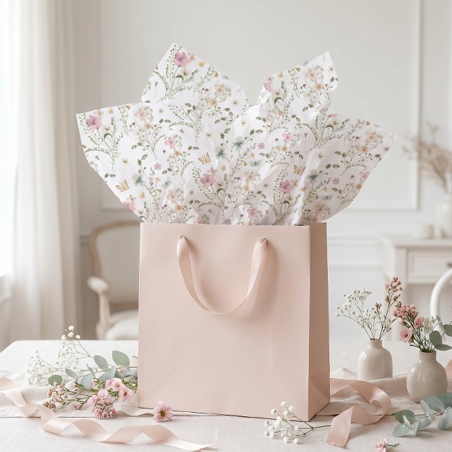 Wildflower Garden Butterfly  Tissue Paper (Creator Uploaded)