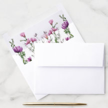 Wildflower Garden Elegant Purple Wedding