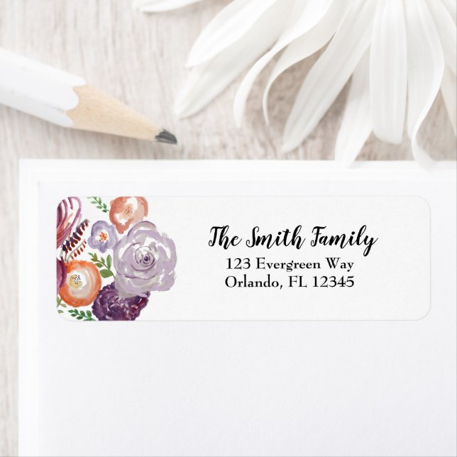 Wildflower Garden Flower Painting Label (Insitu)