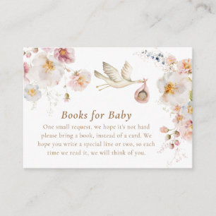 Wildflower Garden Girl Books for Baby Enclosure Card
