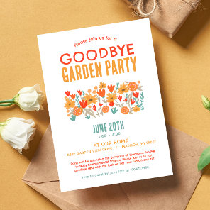 Wildflower Garden Graduation Going Away Party  Invitation