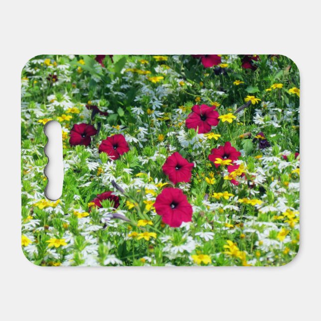 Wildflower Garden Kneeling Pad / Stadium Cushion (Front Horizontal)