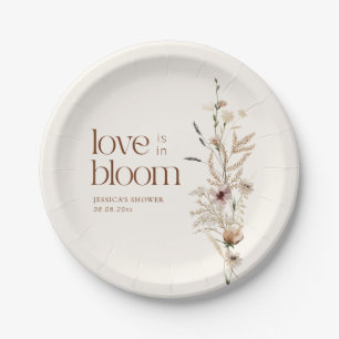 Wildflower Garden Love is In Bloom Paper Plates