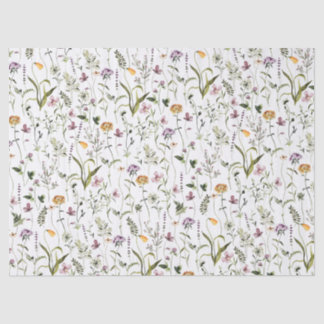 Wildflower Garden Pattern Tissue Paper