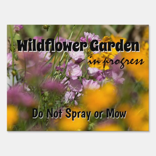 Wildflower Garden Sign