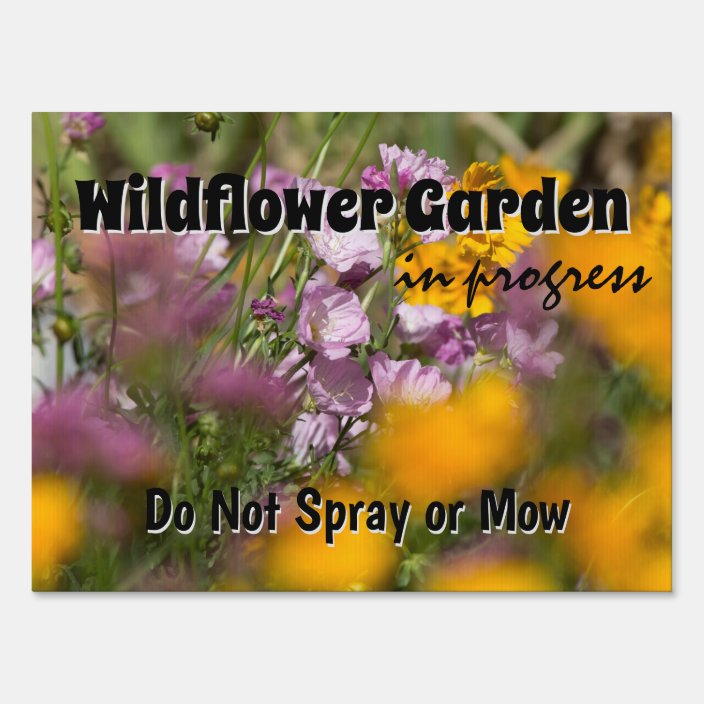 Wildflower Garden Sign | Zazzle