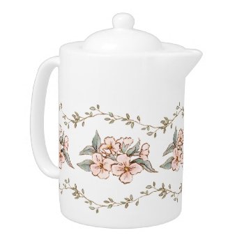 Wildflower Garden Tea Party Teapot by AlyssaErnstDesign at Zazzle