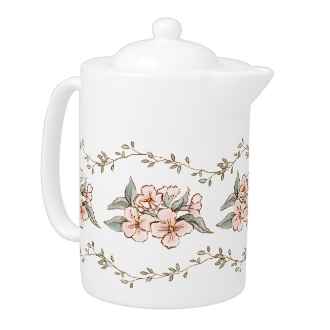 Wildflower Garden Tea Party Teapot (Left)