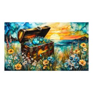 Wildflower Garden Treasure Chest Photo Print