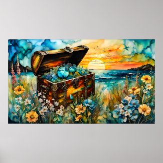 Wildflower Garden Treasure Chest