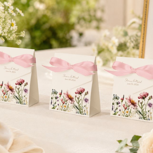 Wildflower Garden Wedding Favor Box (Creator Uploaded)