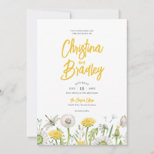 Wildflower Garden Wedding Invitation
