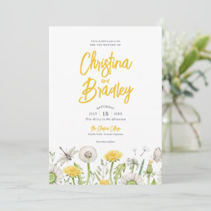 Wildflower Garden Wedding Invitation