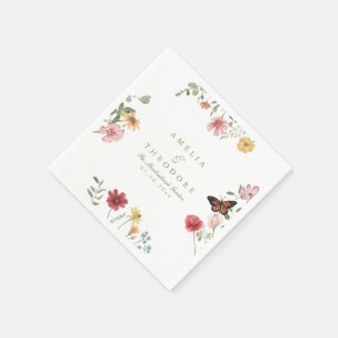 Wildflower Garden Wedding Napkins