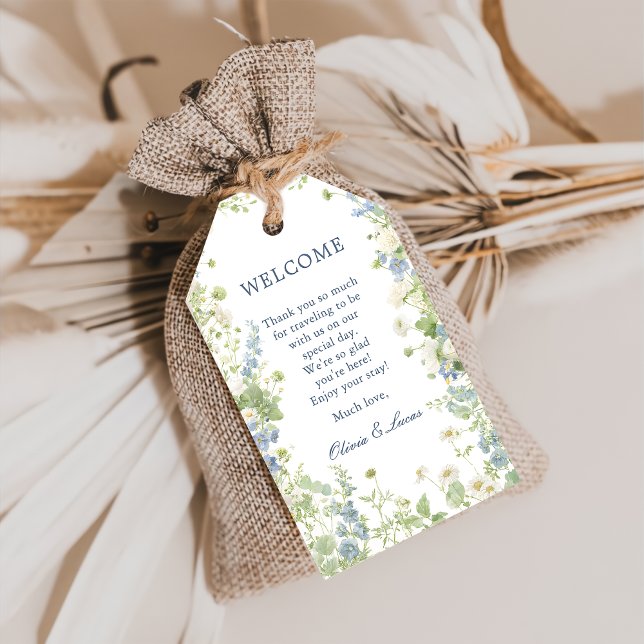 Wildflower Garden Wedding Welcome Gift Tags (Creator Uploaded)