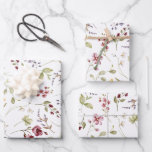 Wildflower Garden White Floral Wrapping Paper Sheets<br><div class="desc">Elegant wildflower white floral wrapping paper.</div>