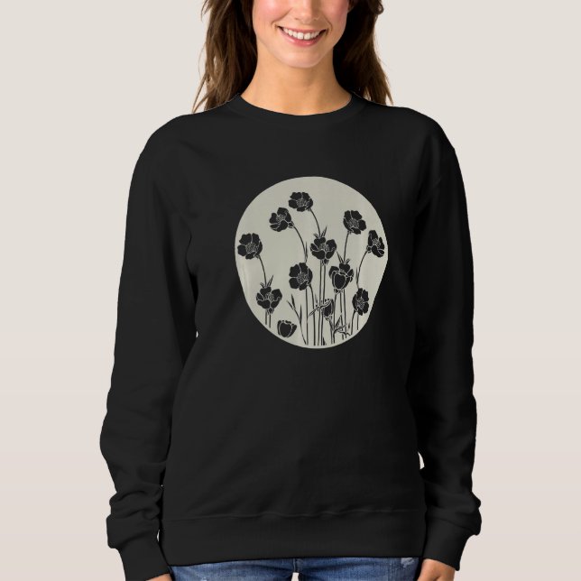 Wildflower Gardening Bulbous Crowfoot Buttercup Fl Sweatshirt (Front)