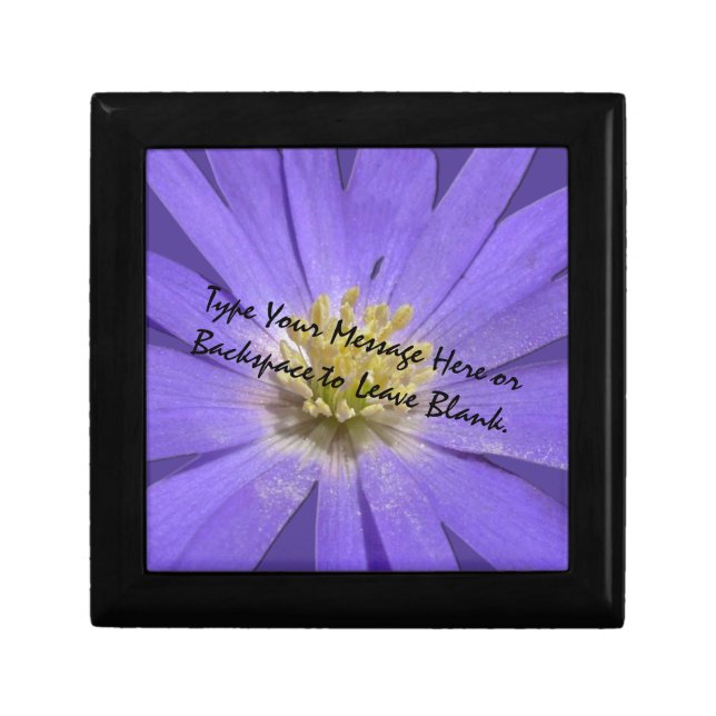 Wildflower Gift Box Personalize Flower Jewelry Box (Front)