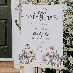 Wildflower Girl Birthday Party Foam Board