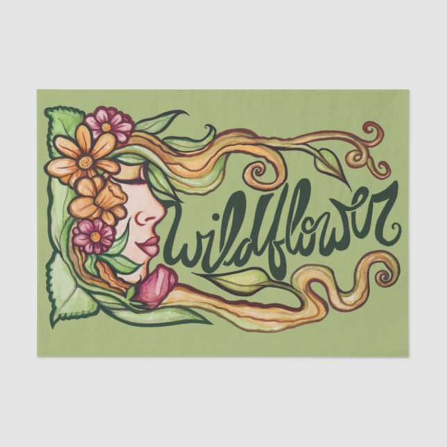 Wildflower Goddess                                 Tissue Paper (Front)