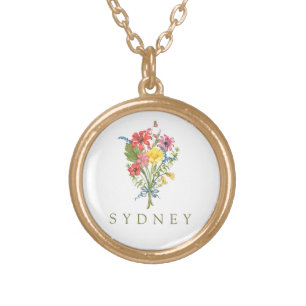 Wildflower Gold Plated Necklace