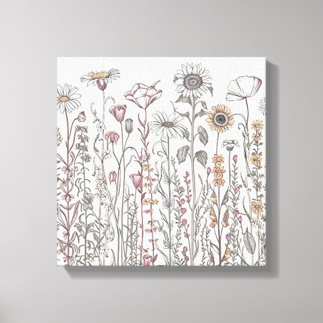 Wildflower Grace Canvas Print (Front)