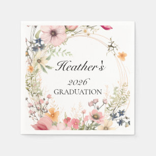 Wildflower Graduation  Napkins
