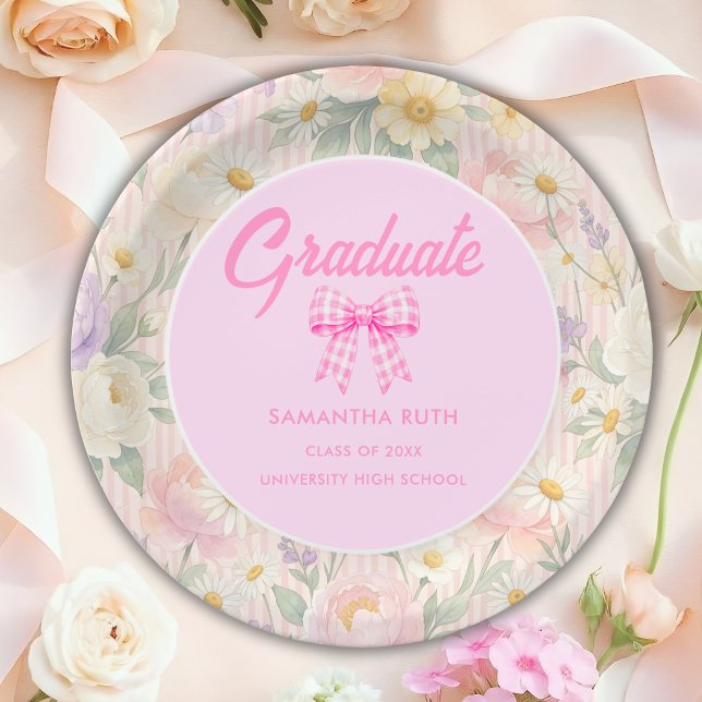 Wildflower Graduation Paper Plates (Creator Uploaded)