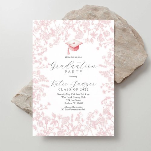 Wildflower Graduation Party Announcement