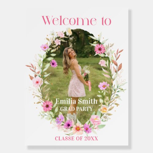 Wildflower Graduation Party photo Foam Boards