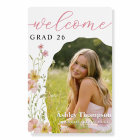 Wildflower Graduation Party Photo Welcome