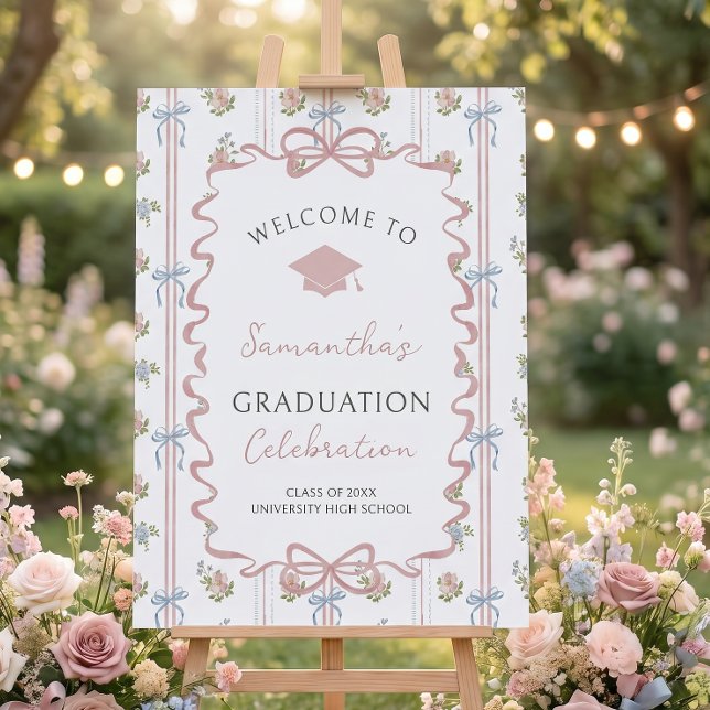 Wildflower Graduation Party Welcome Sign (Creator Uploaded)