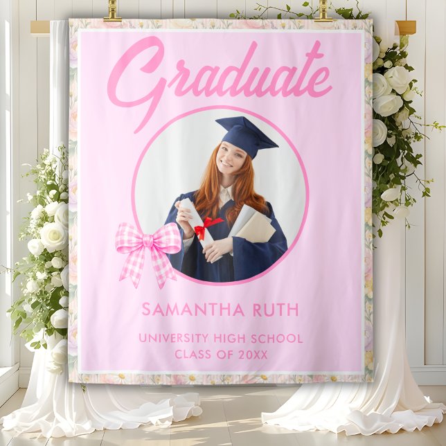Wildflower Graduation Photo Backdrop (Creator Uploaded)