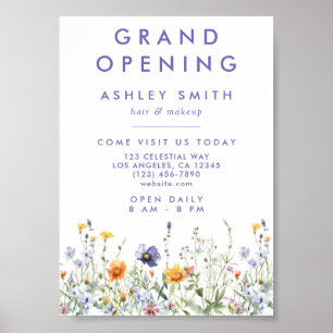 Wildflower Grand Opening Poster