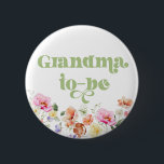 Wildflower grandma to be button<br><div class="desc">Wildflower grandma to be button 
Matching items available.</div>