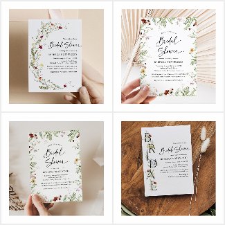 Wildflower Greenery Bridal Shower