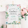 Wildflower Greenery Bridal Shower Welcome Sign