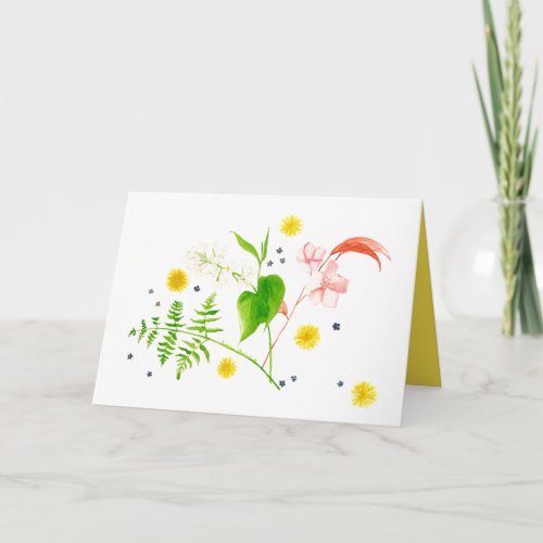 wildflower greeting card