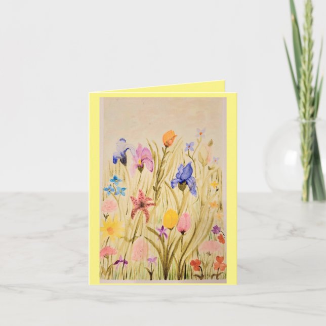 Wildflower greeting card (Front)