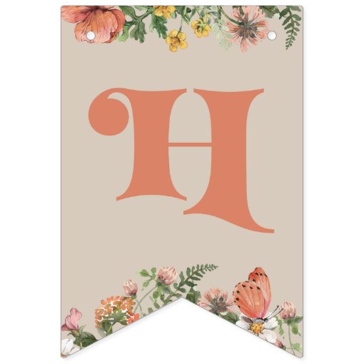 Wildflower Happy Birthday Banner | Wildflower | Zazzle