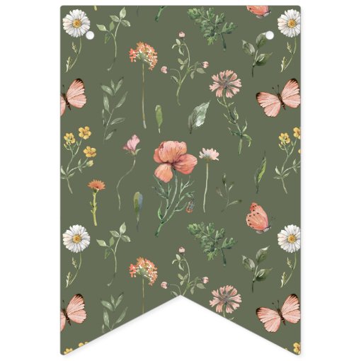 Wildflower Happy Birthday Banner | Wildflower | Zazzle