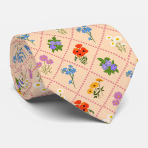Wildflower Harlequin Garden Neck Tie